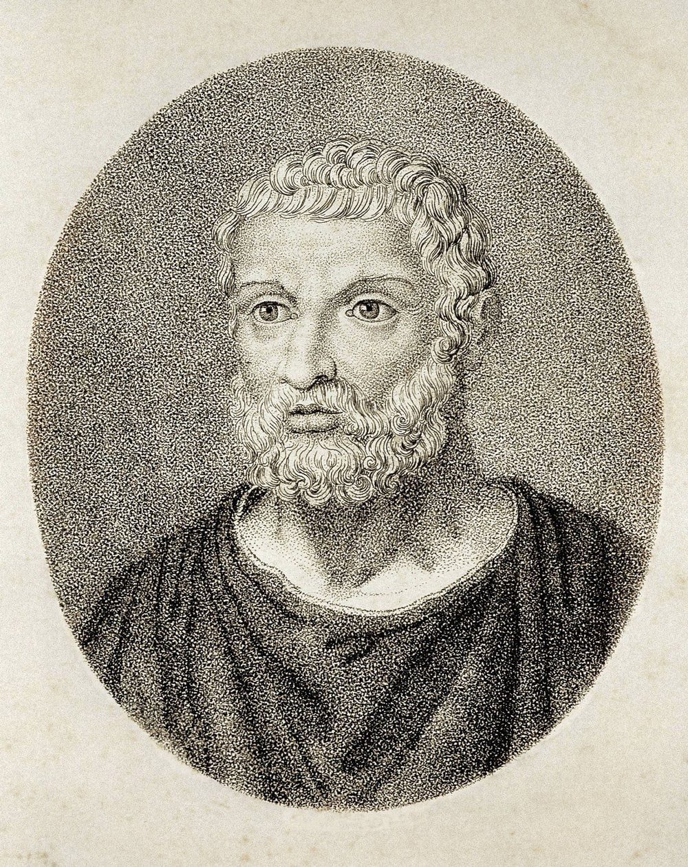 THALES de Milet (6e siècle av. J.-C.). Portrait de Thales de Milet - Artist Unknown