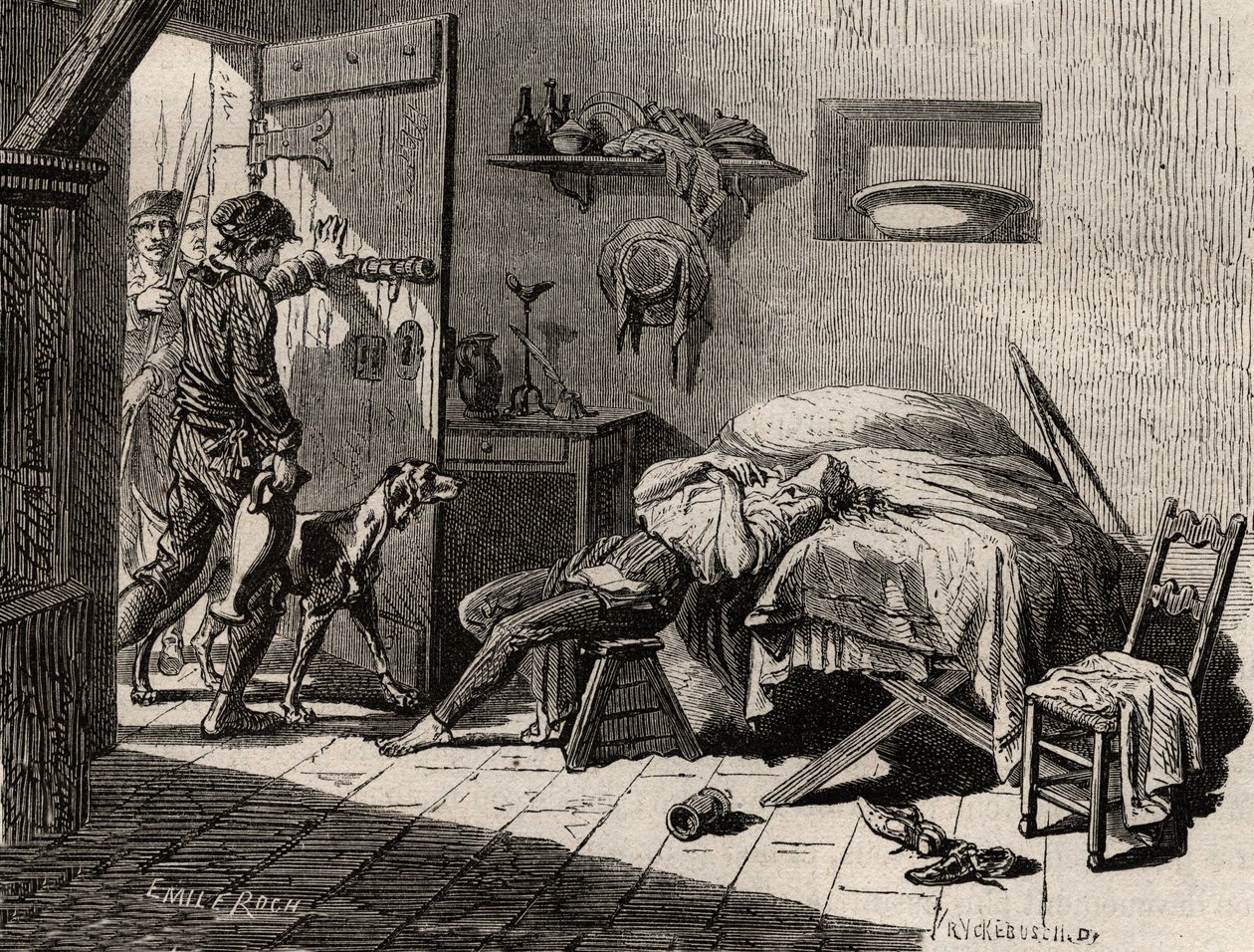 La mort de Condorcet en prison le 28 mars - Artist Unknown