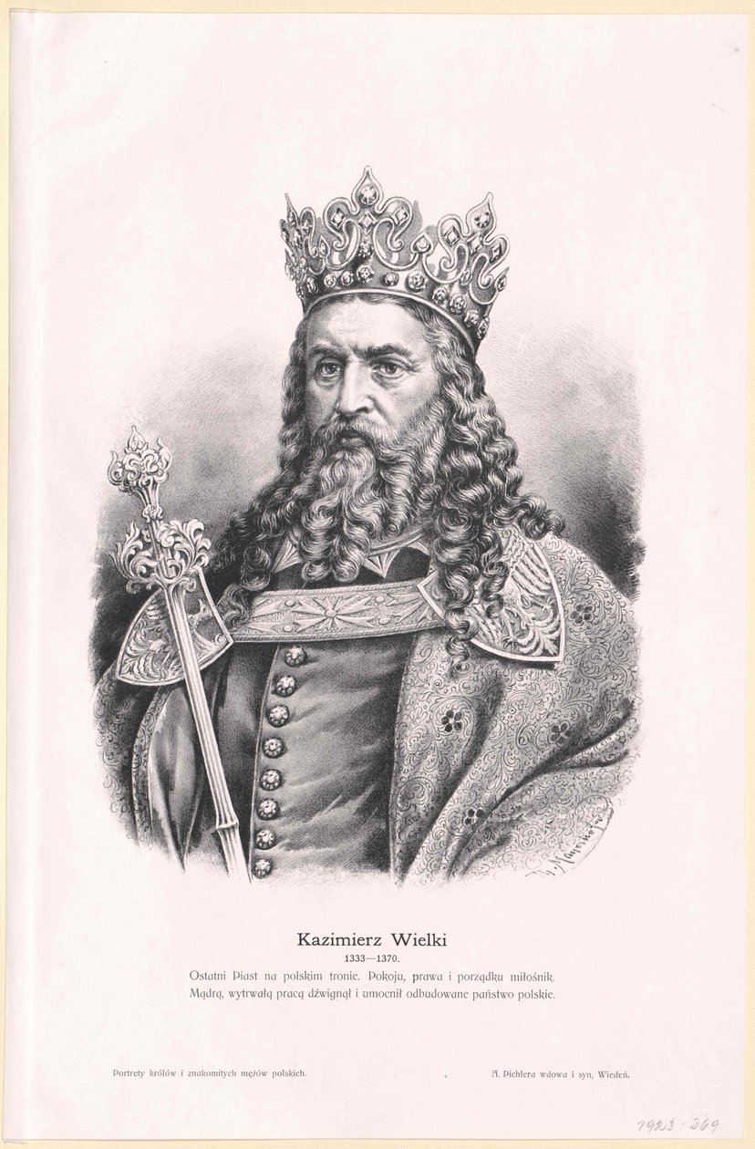 Le grand roi de Pologne Casimir III - Artist Unknown