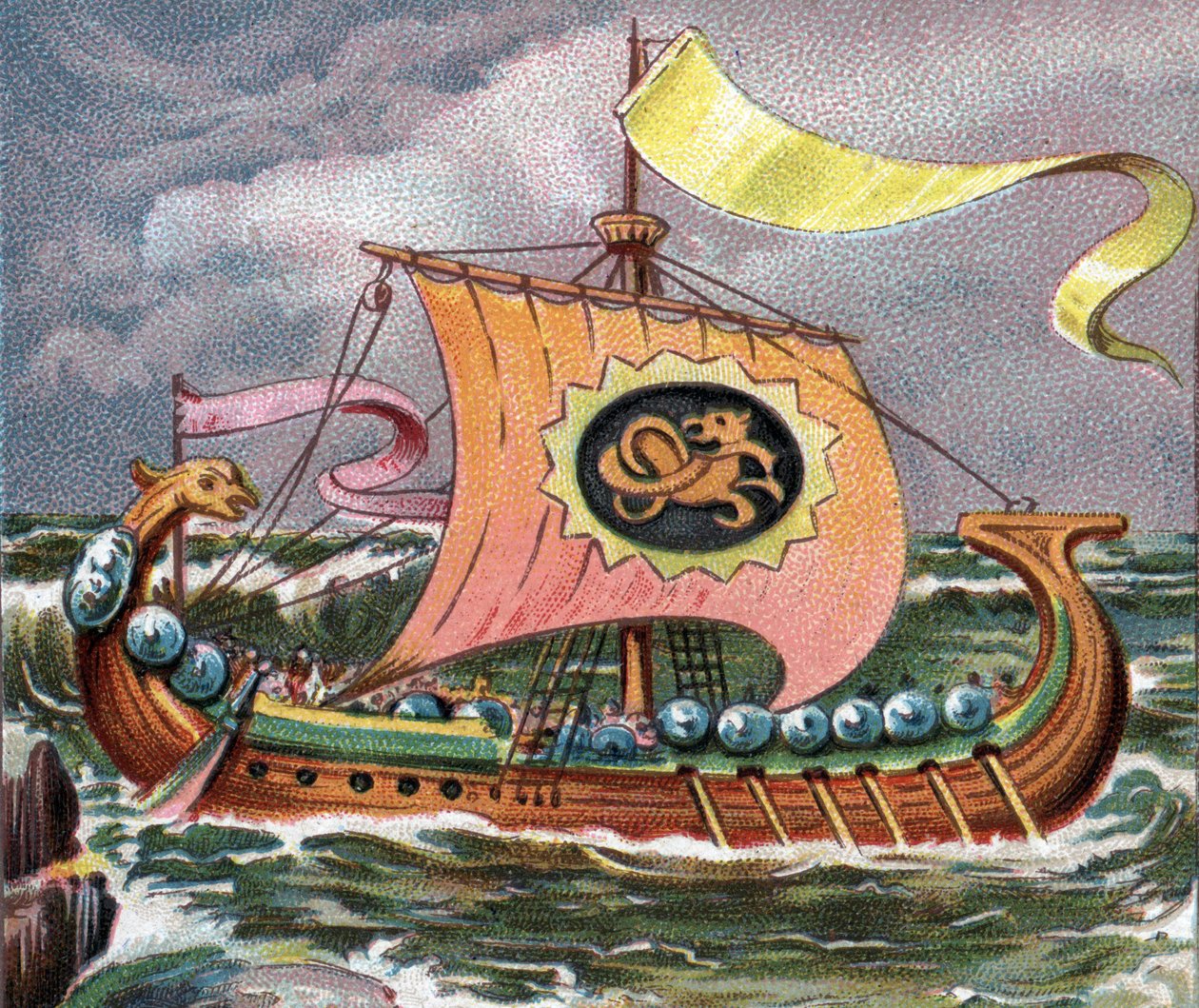 BATEAU VIKING - Drakkar - Artist Unknown
