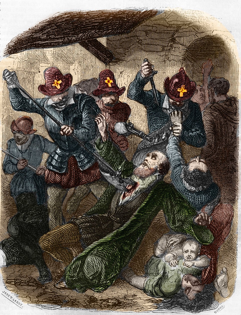 Guerres de religion. Massacre de la Saint-Barthélemy, 24 août - Artist Unknown