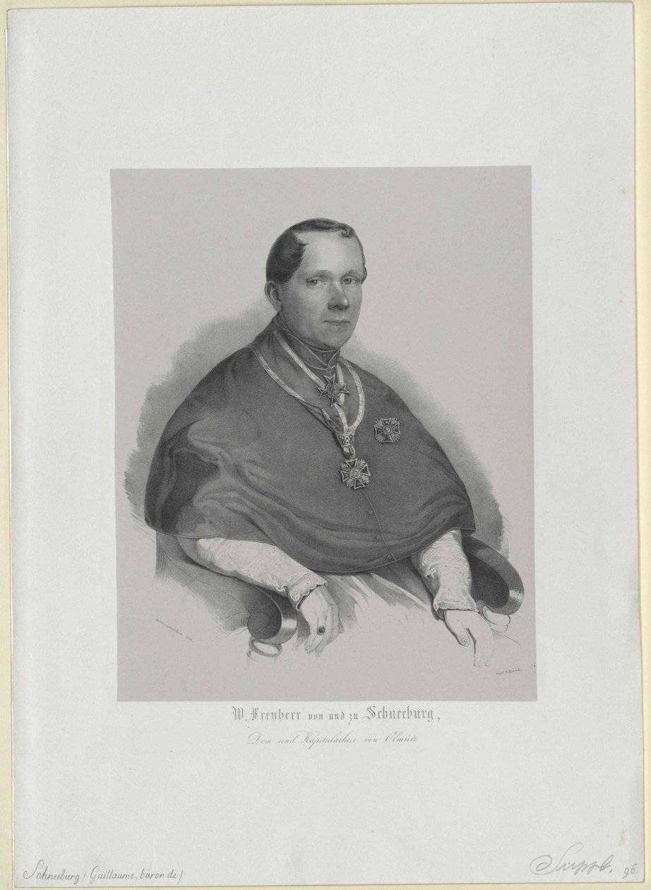 Wilhelm baron Schneeburg to Salthaus and disk - Artist Unknown