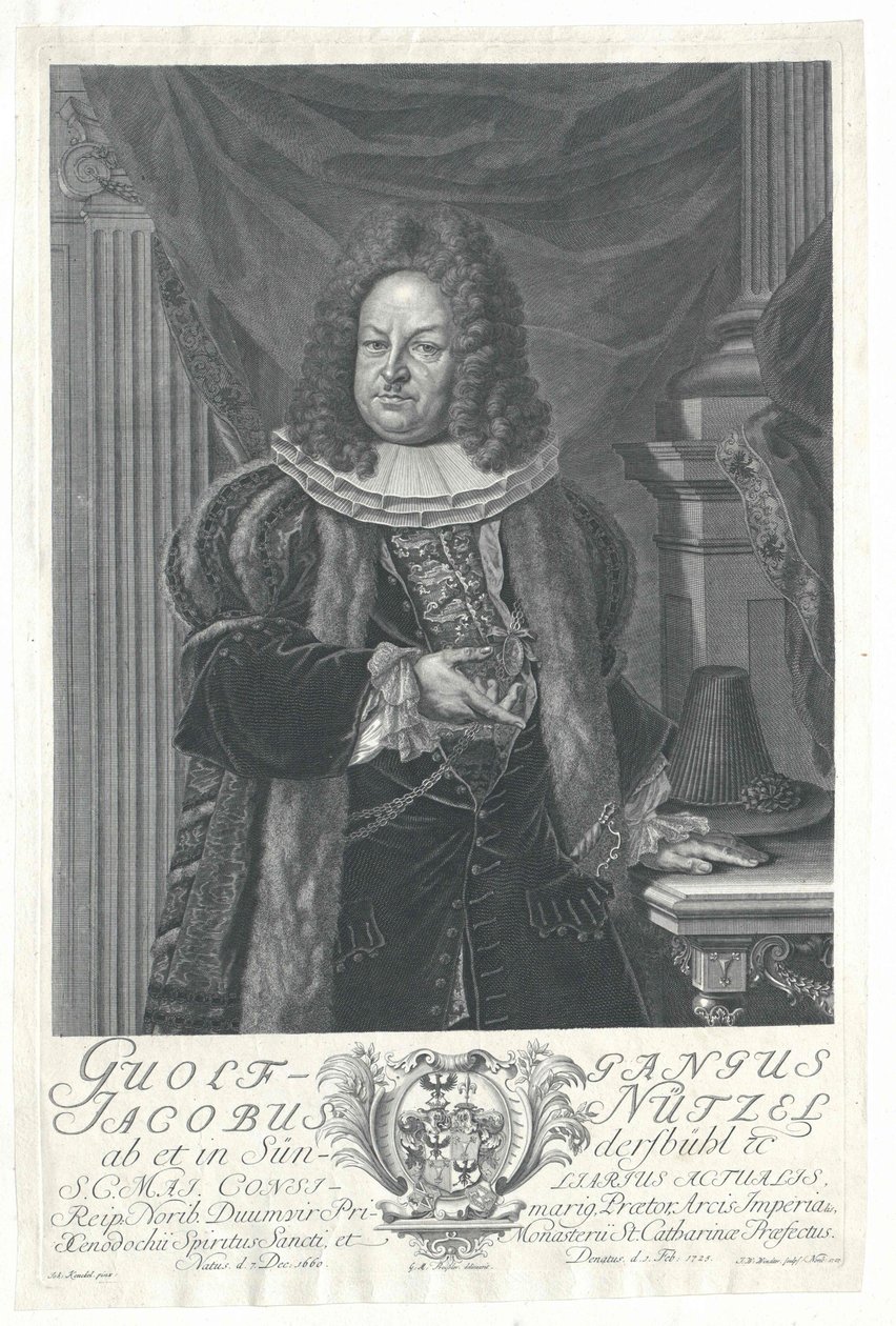 Wolfgang Jacob Nuetzel von Suendersbuehl - Artist Unknown