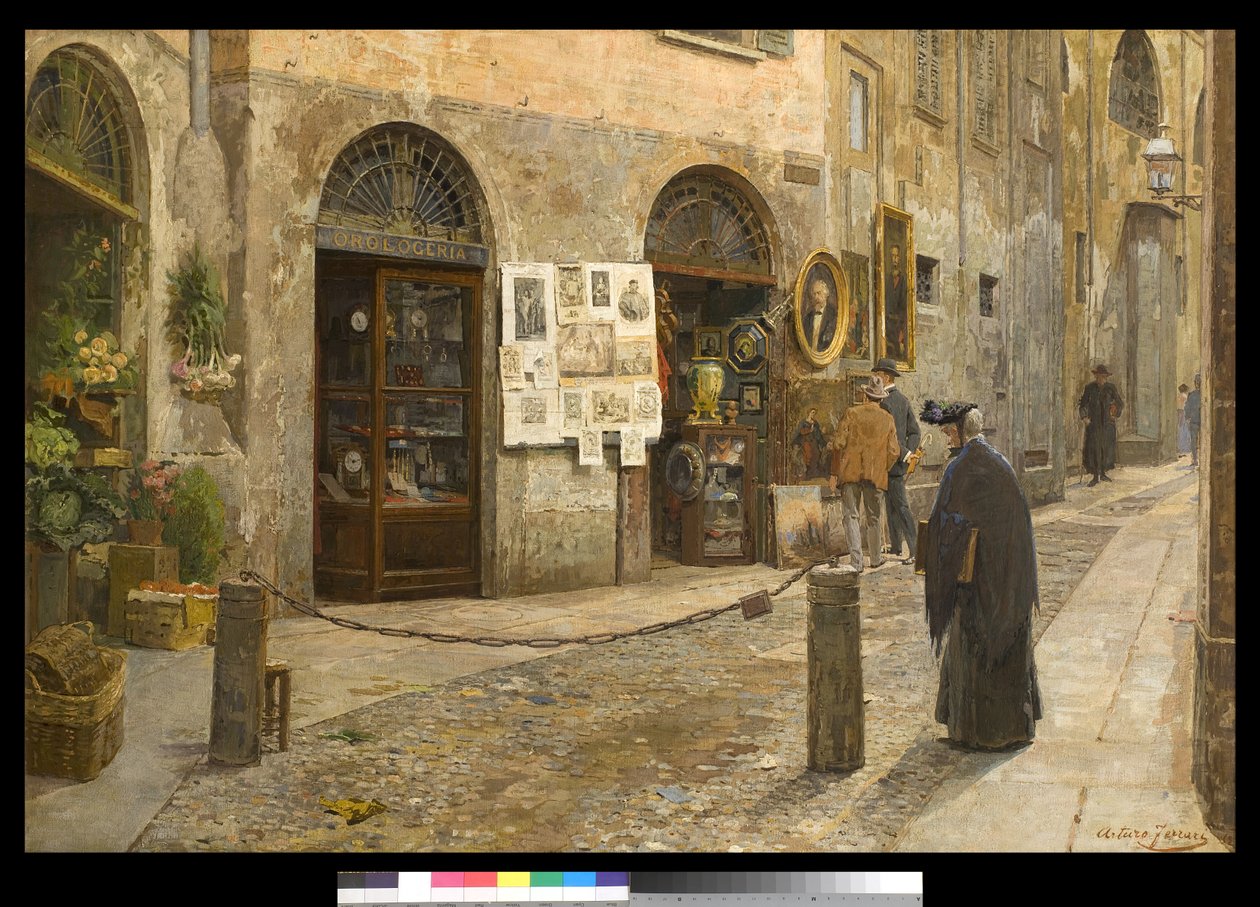 Via San Bernardino alle Ossa à Milan, Italie, 1912 - Arturo Ferrari