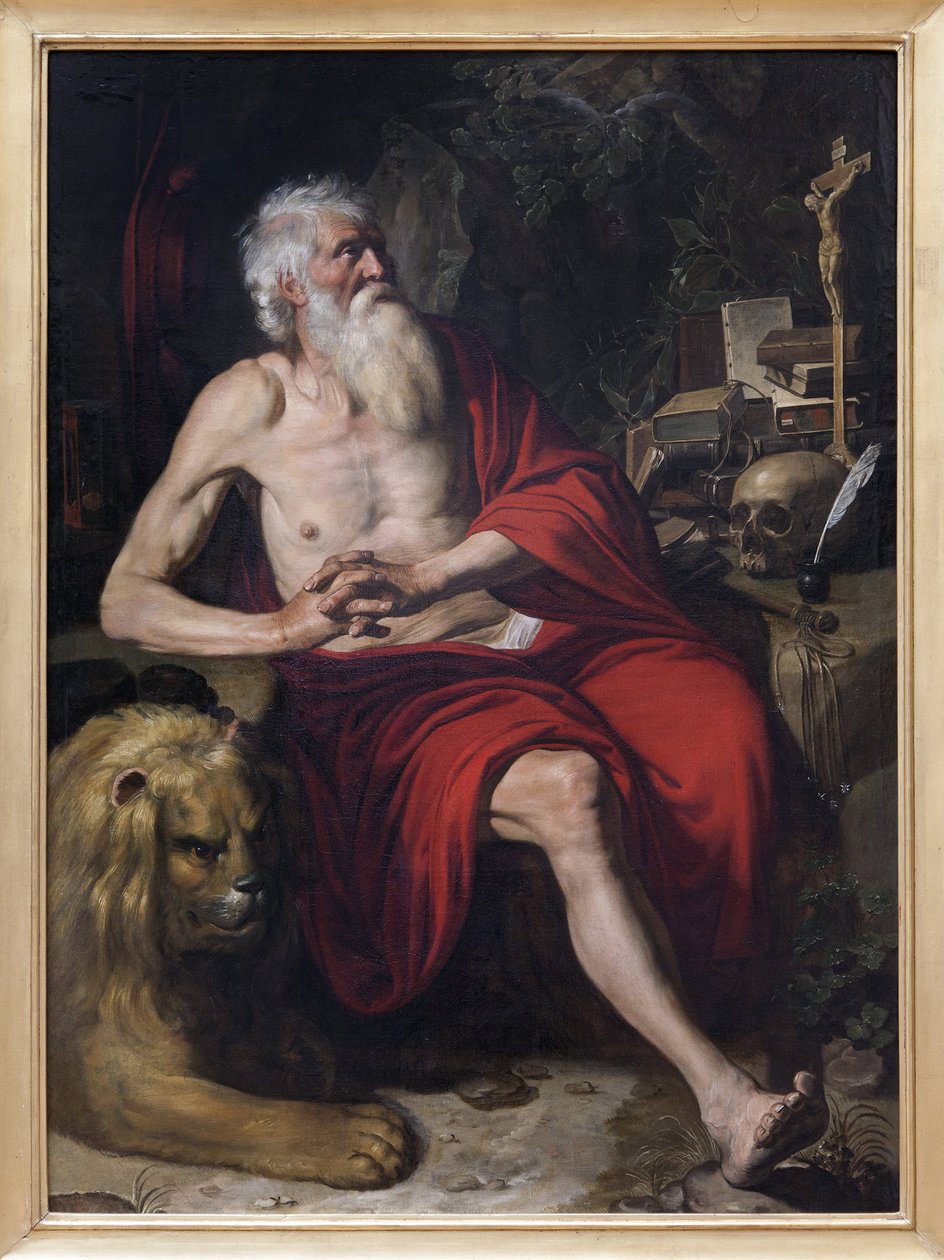 Saint Jérôme méditant - Artus Wolfaerts or Wolffort