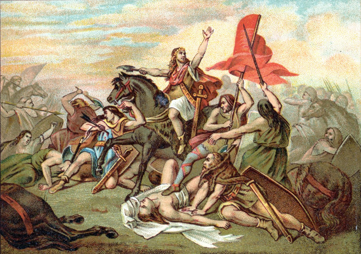 Bataille de Tolbiac (conversion de Clovis) - Ary (after) Scheffer