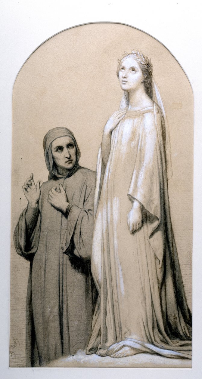 Dante et Béatrice - Ary Scheffer