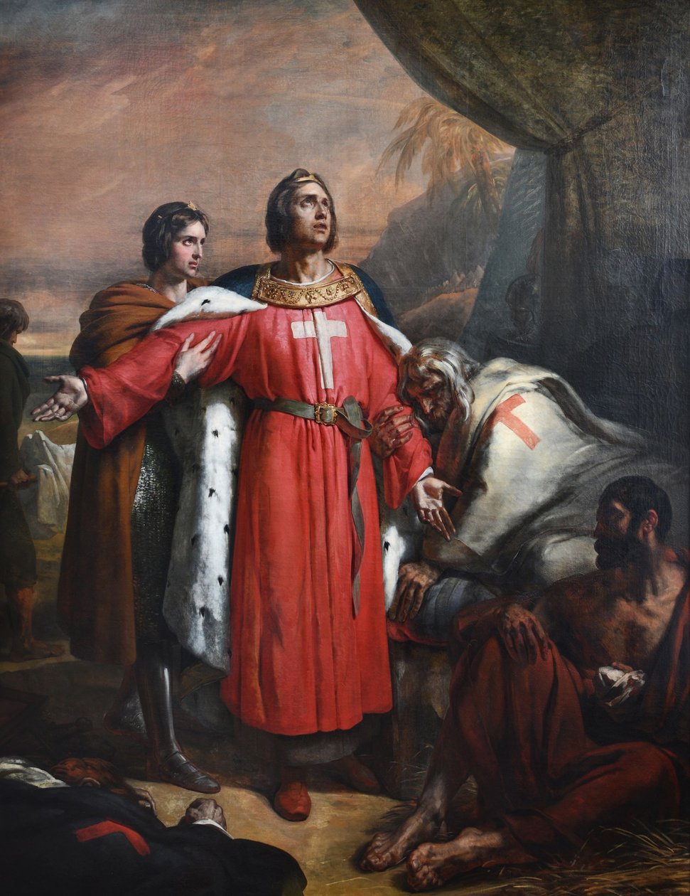 French: Saint Louis visitant les pestiférés - Ary Scheffer