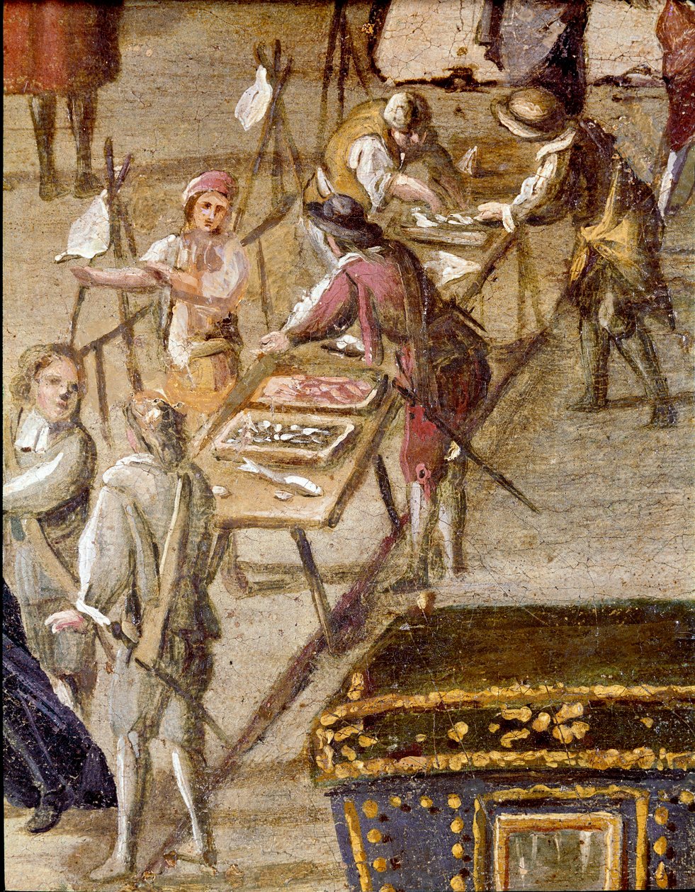 Place de la cour de la Vicaria à Naples à l