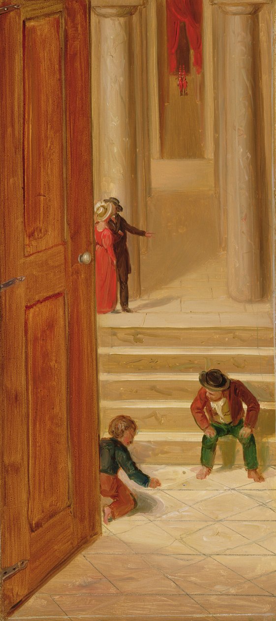 Garçons jouant aux billes, 1936 - Asher Brown Durand