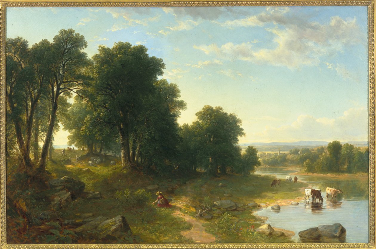 La cueillette des fraises, 1854 - Asher Brown Durand