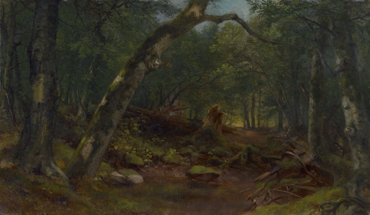 La ruelle des artistes après une averse - Asher Brown Durand