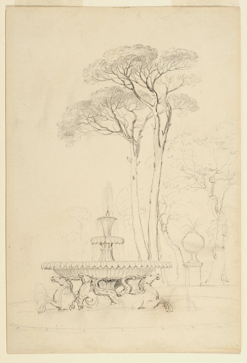 Vue de la fontaine de l