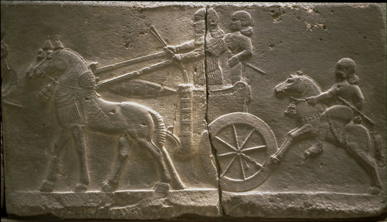 Char et cavalier, VIIIe siècle av. J.-C. - Assyrian