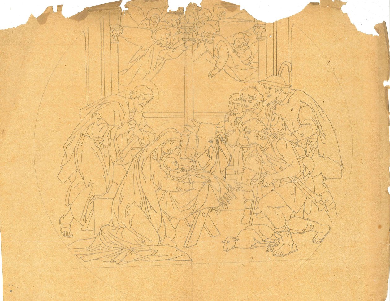 Conception pour une Adoration des bergers - Atelier Cuypers-Stoltzenberg