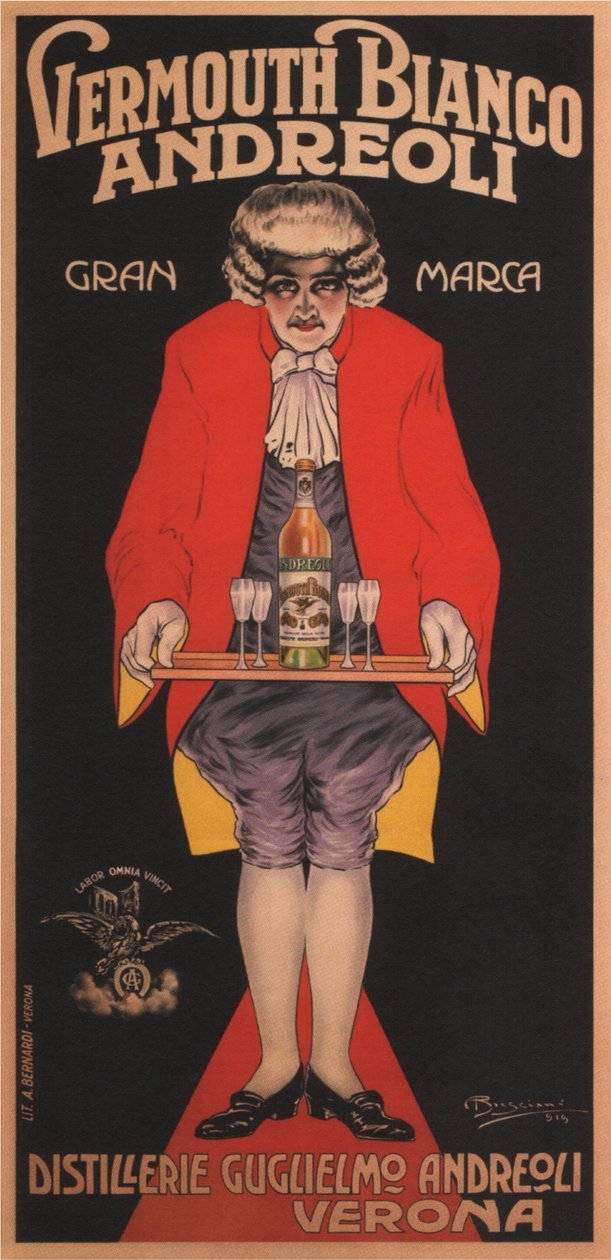 Vermouth Bianco Andreoli, 1919 - Attilio Bresciani