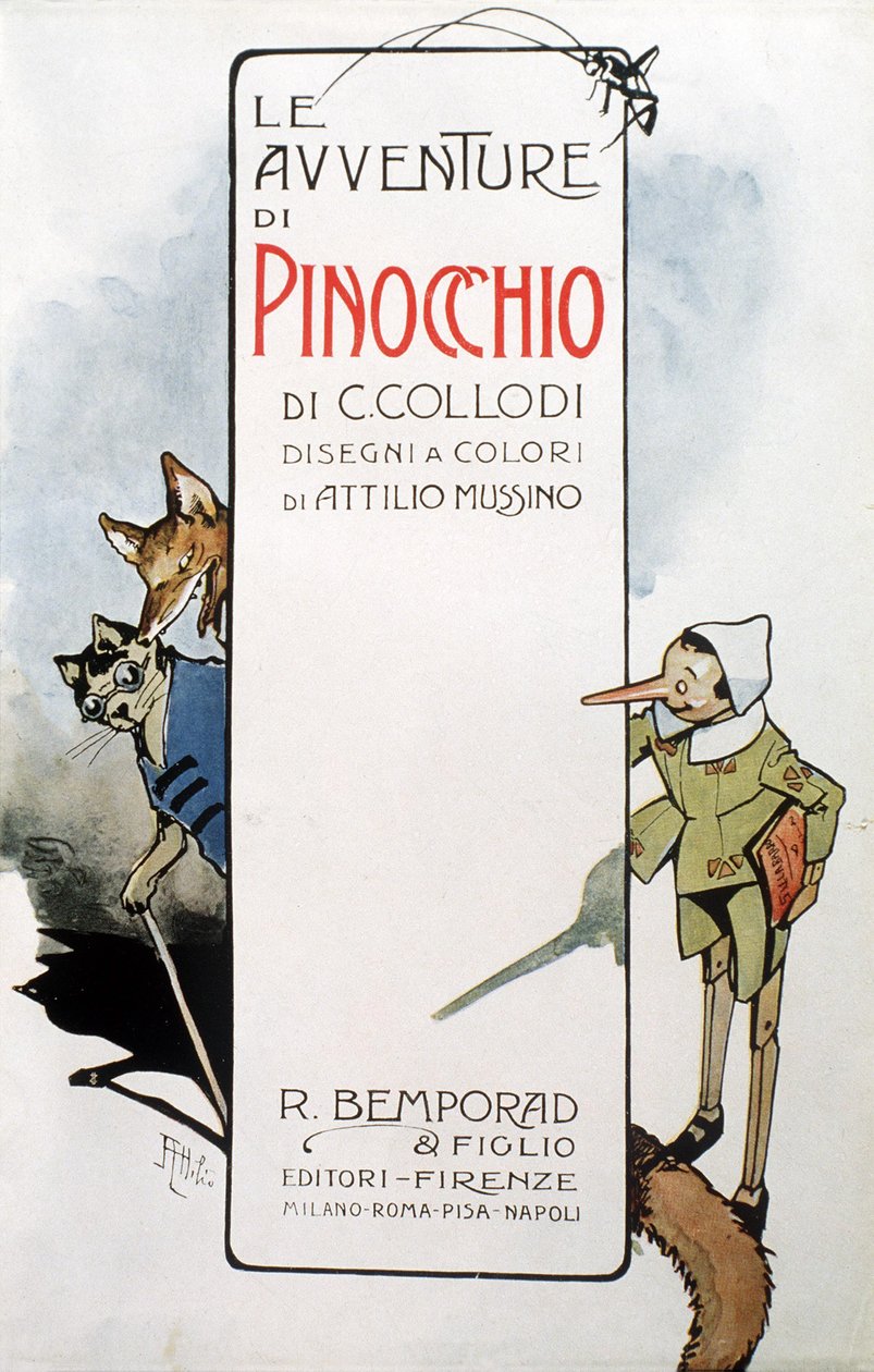 Les aventures de Pinocchio (frontispice) - Attilio Mussino