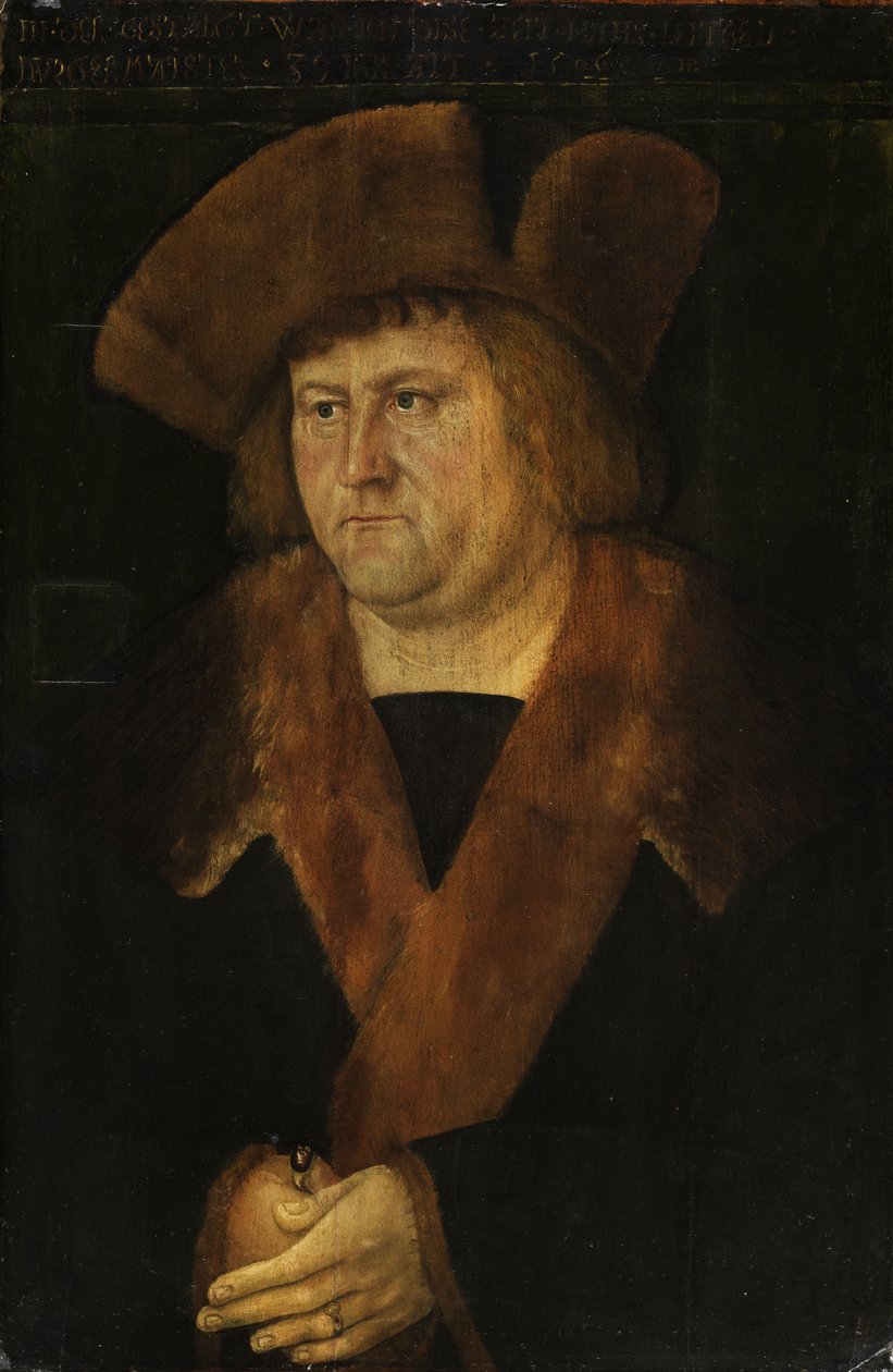 Brosamer (attr) Portrait du maire Hans Leitgeb 1506 - Attributed to Hans Brosamer
