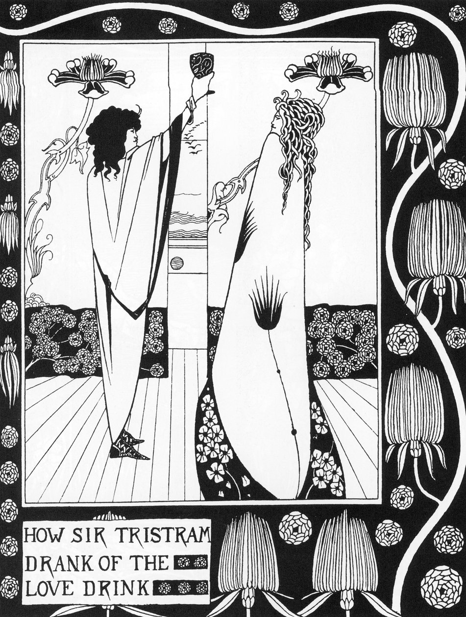 Légende arthurienne : Tristan buvant le philtre d