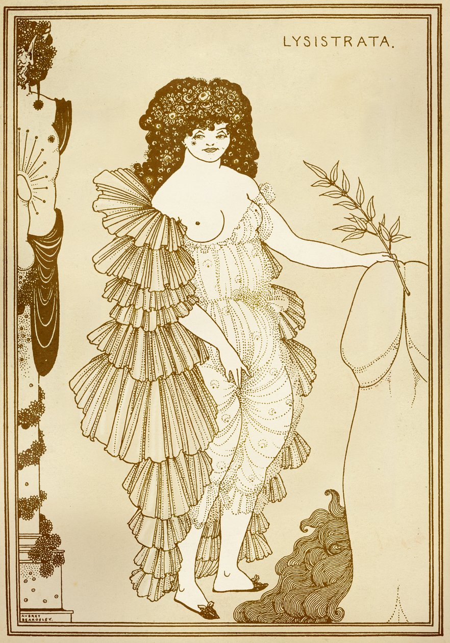 Aubrey Beardsley (1872-1898) illustration pour « Lysistrata » - Aubrey Beardsley