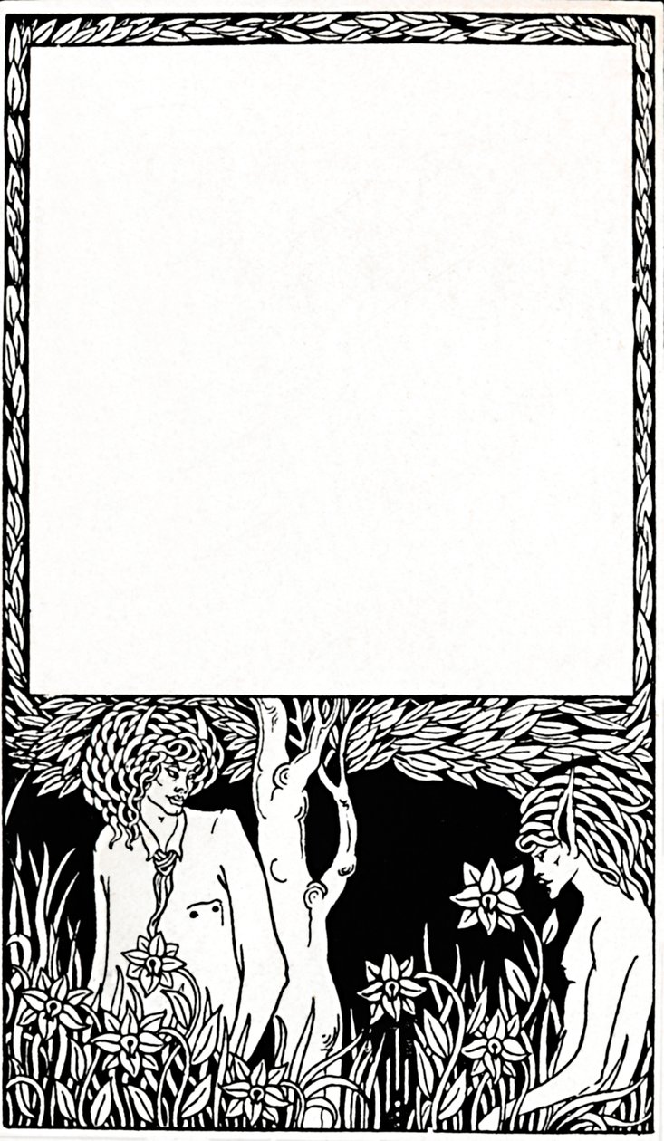 Conception pour la page de titre de Pagan Papers, 1893, 1914 - Aubrey Beardsley