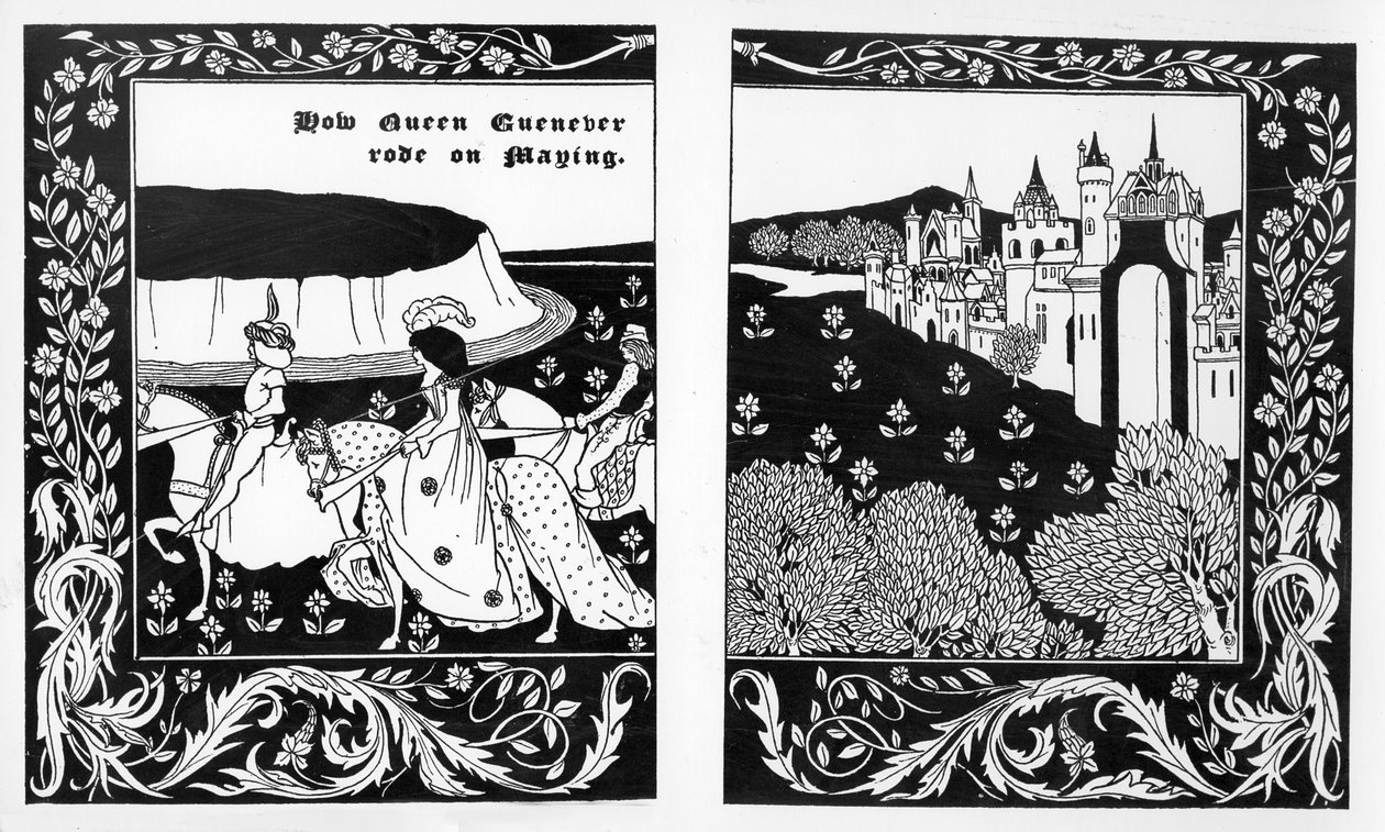 Comment la reine Guenièvre est allée en mai, illustration de 
