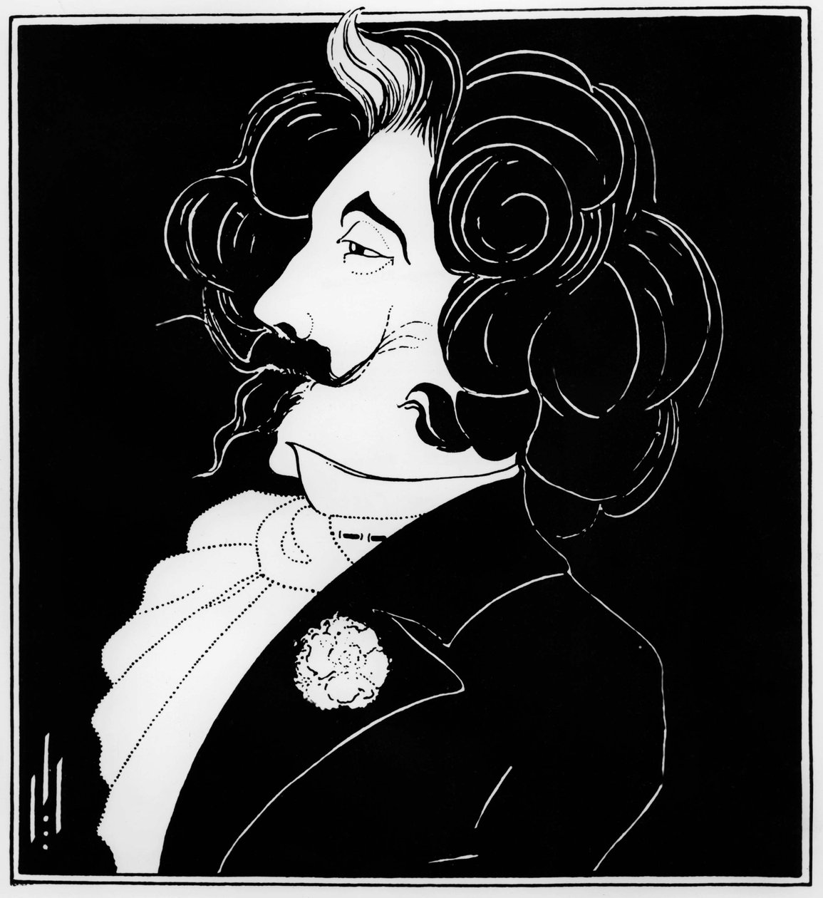 James McNeill Whistler (1834-1903) (dessin) - Aubrey Beardsley
