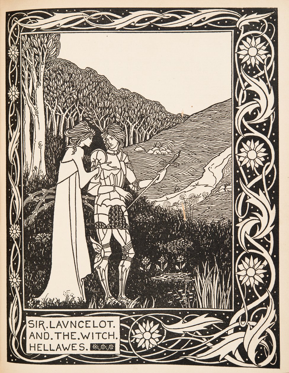 Sir Launcelot et la sorcière Hellawes - Aubrey Beardsley