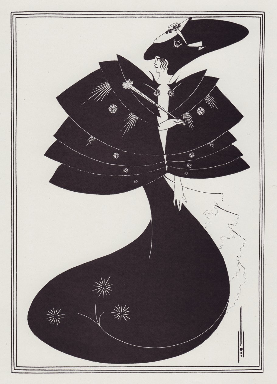 La Cape noire, 1893 - Aubrey Beardsley