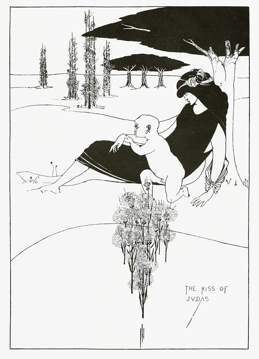 Le baiser de Judas, 1893 - Aubrey Beardsley