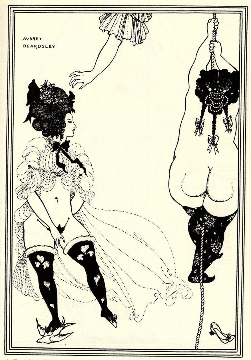 Deux femmes athéniennes en détresse. Illustration pour La Lysistrata d