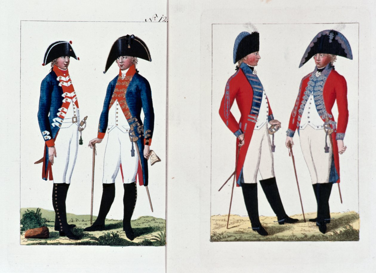 Mousquetaires et officiers, 1800 - August Leopold Ramm