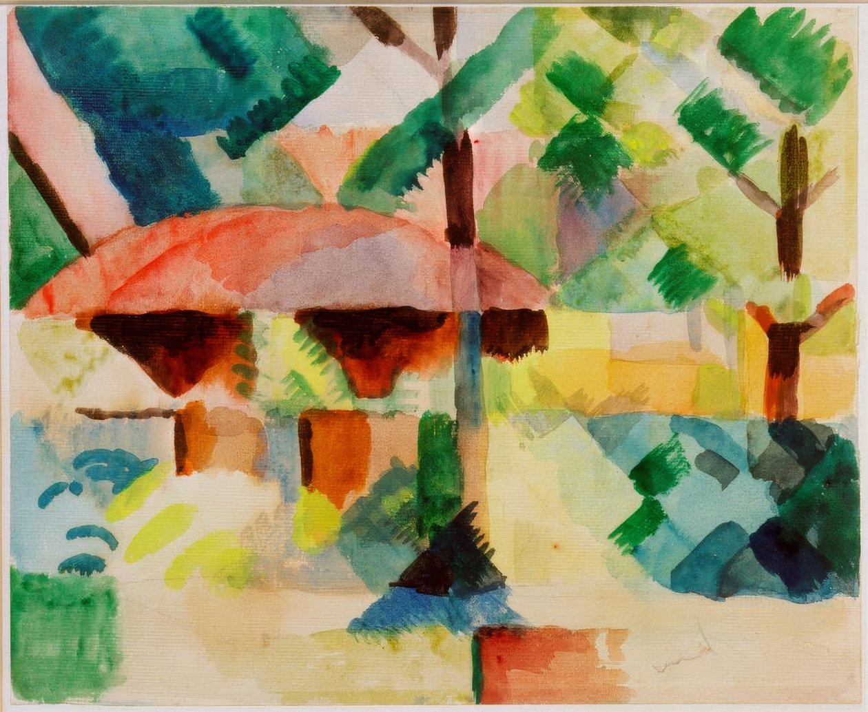 Entrée du jardin - August Macke