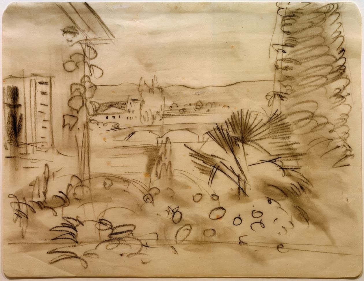 Maison de jardin dans la vallée du Rhône - August Macke