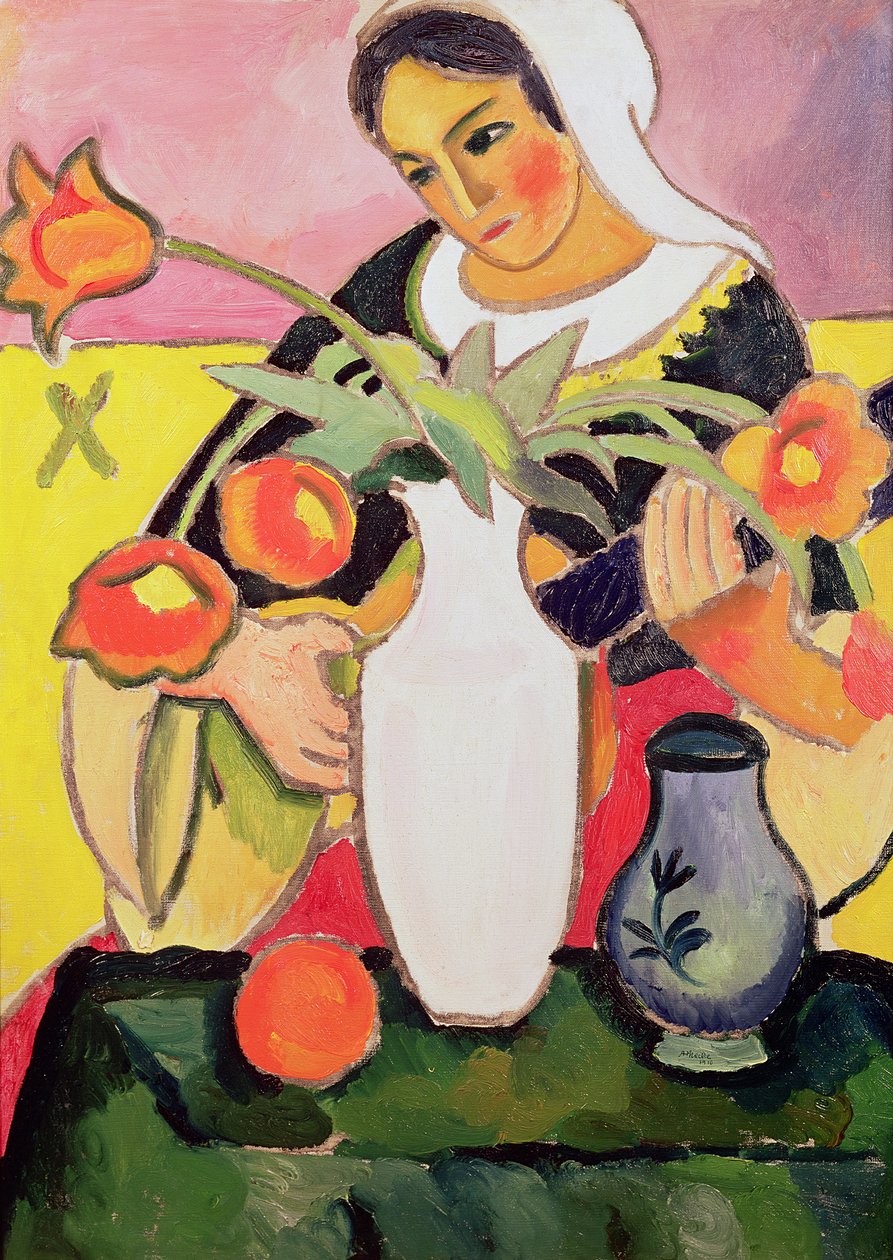 Le Joueur de luth, 1910 - August Macke