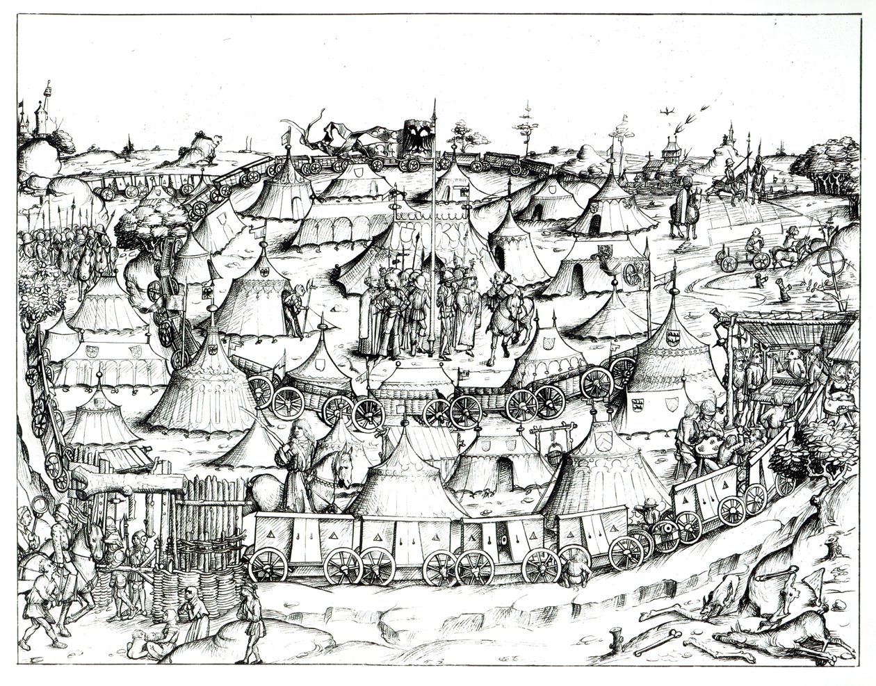 Camp militaire médiéval, d