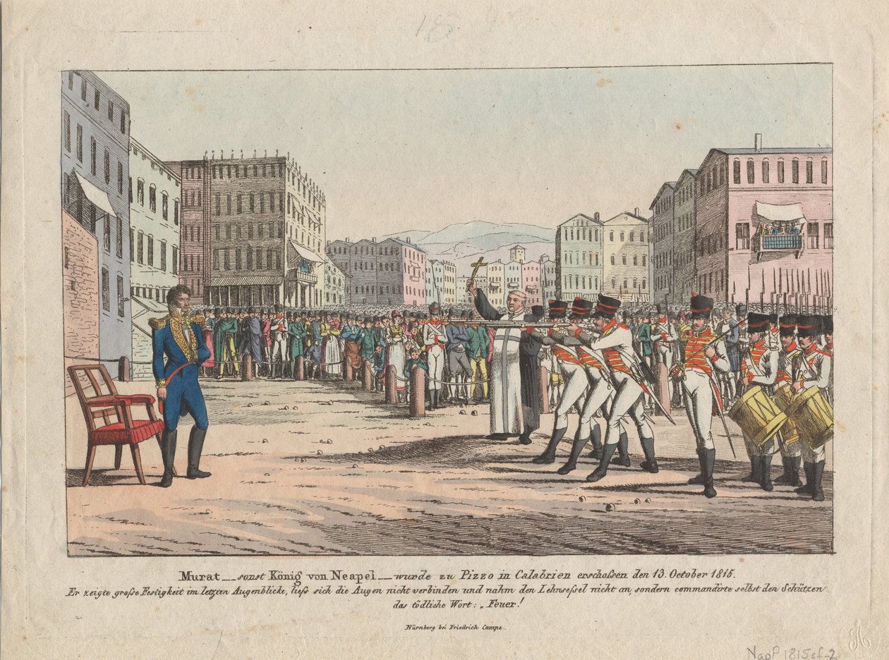 Exécution de Joachim Murat par peloton d