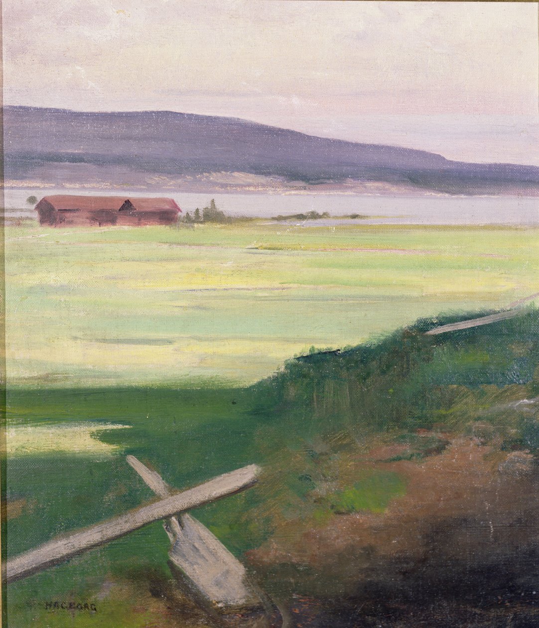 Paysage avec un stile, Norrland, Suède - August Hagborg