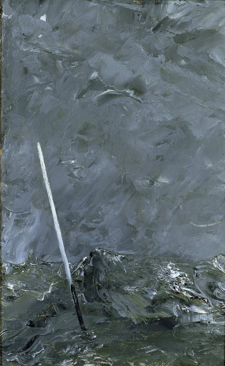 Mer Orageuse Bouée sans Marque de Sommet, 1892 - August Johan Strindberg
