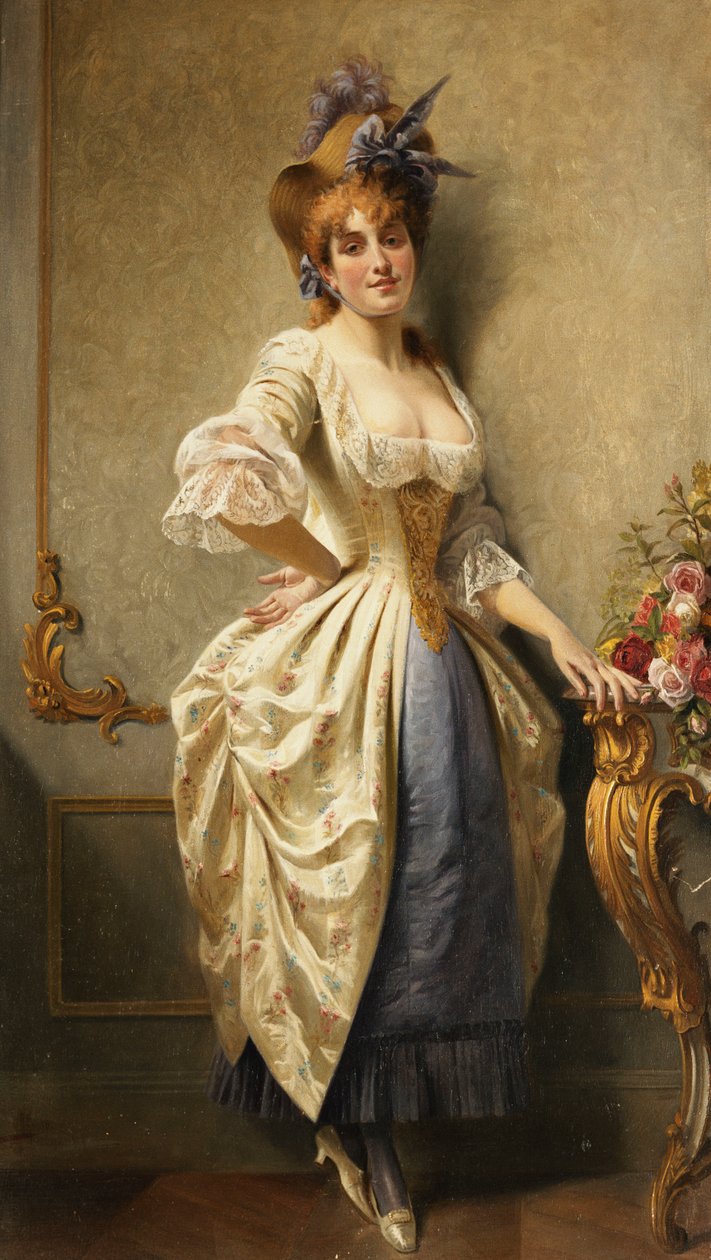 Une jeune beauté, 1884 - August Knoop