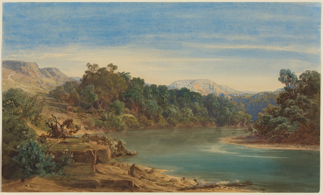 Le long du Jourdain (recto) - August Löffler