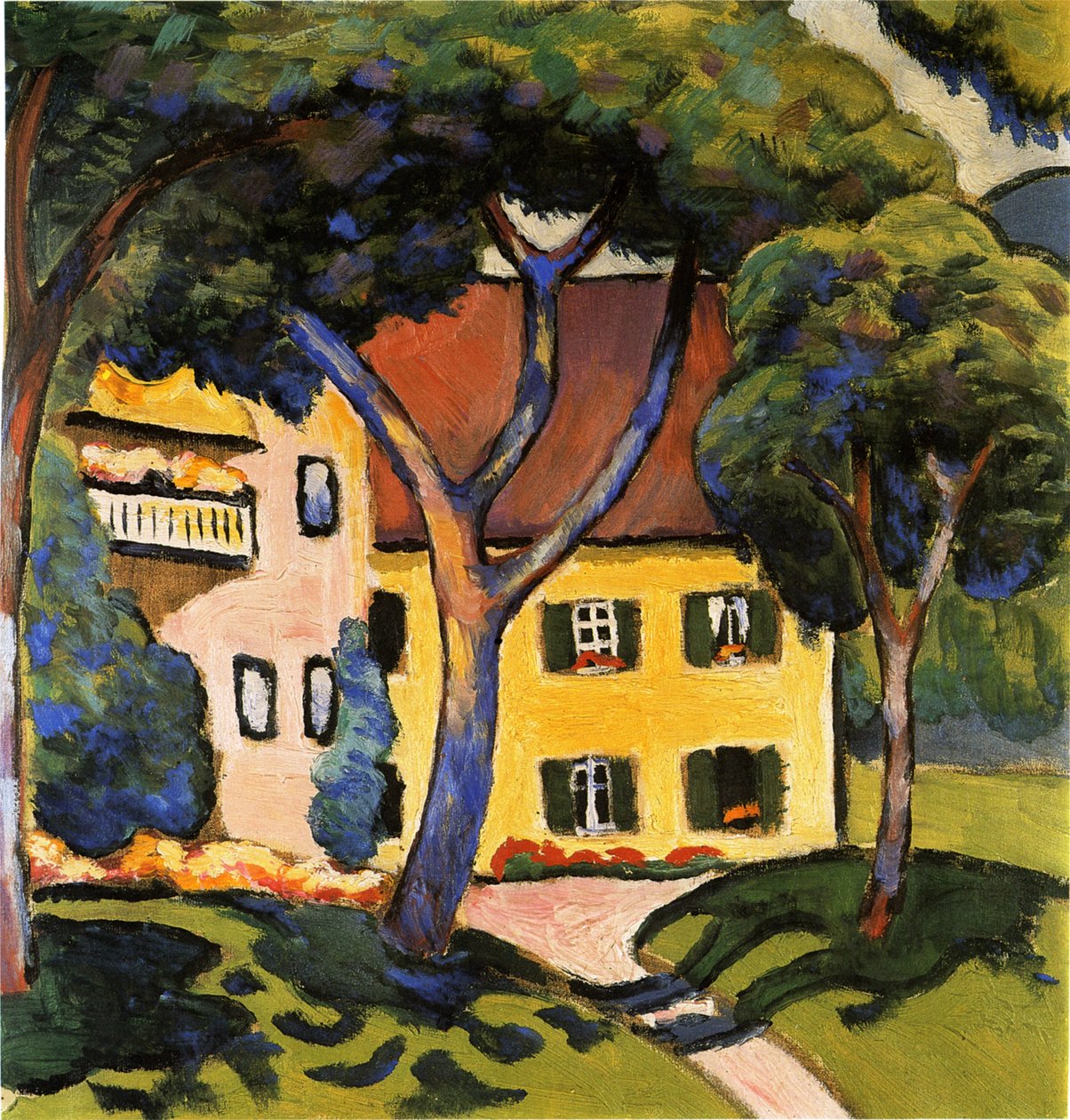 Maison à Tegernsee, 1910 - August Macke