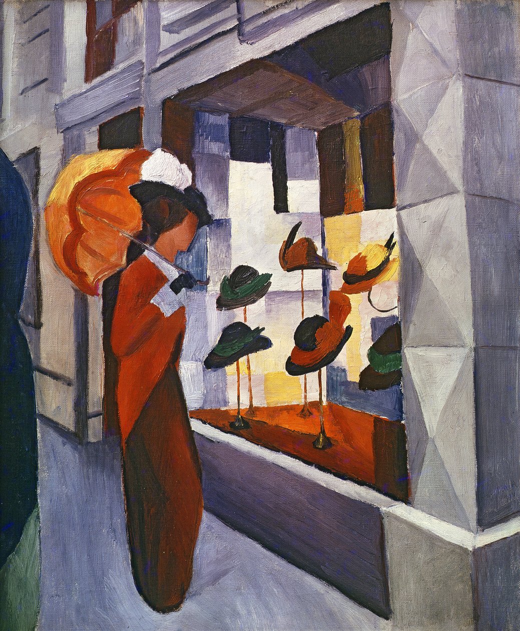 Devant la boutique de chapeaux, 1914 - August Macke