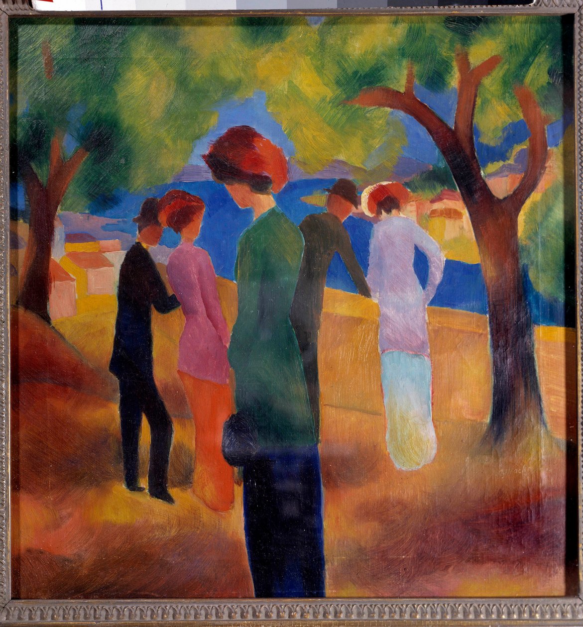 Dame à la veste verte - August Macke