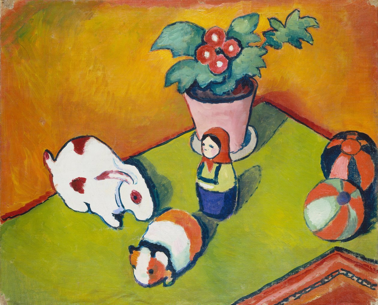 Les jouets du petit Walter - August Macke