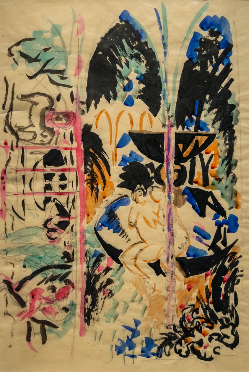 Fillette à la fontaine - August Macke