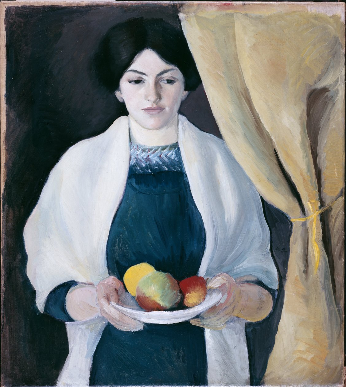Portrait aux pommes (Portrait de la femme de l