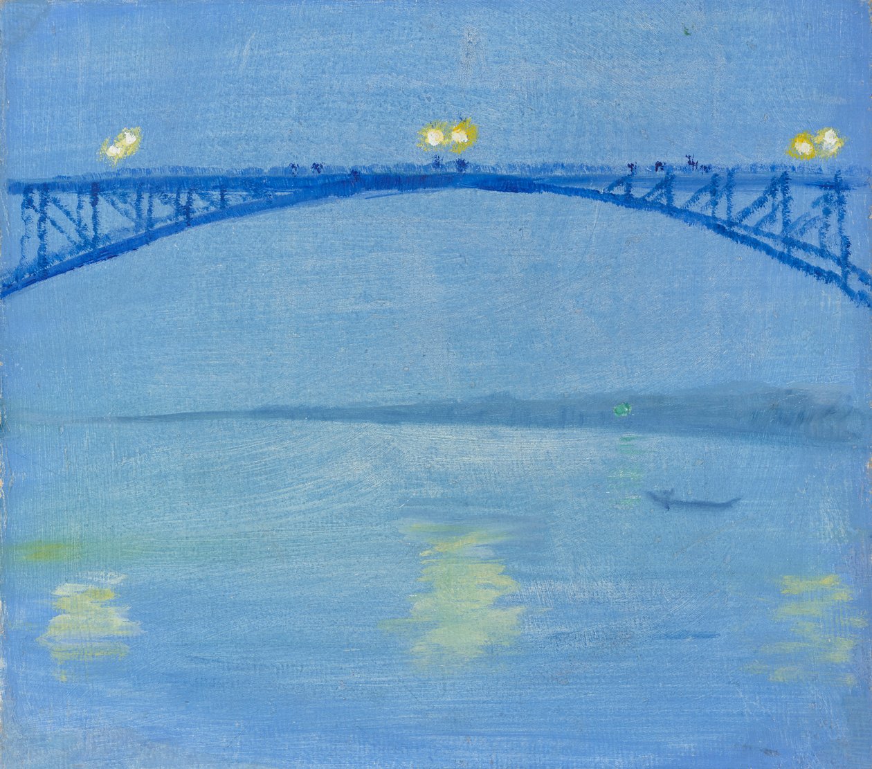Le pont sur le Rhin le soir - August Macke