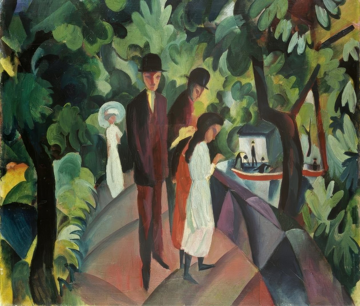 Promenade sur le pont - August Macke