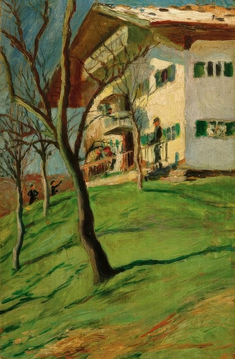 Notre petite maison à Tegernsee - August Macke